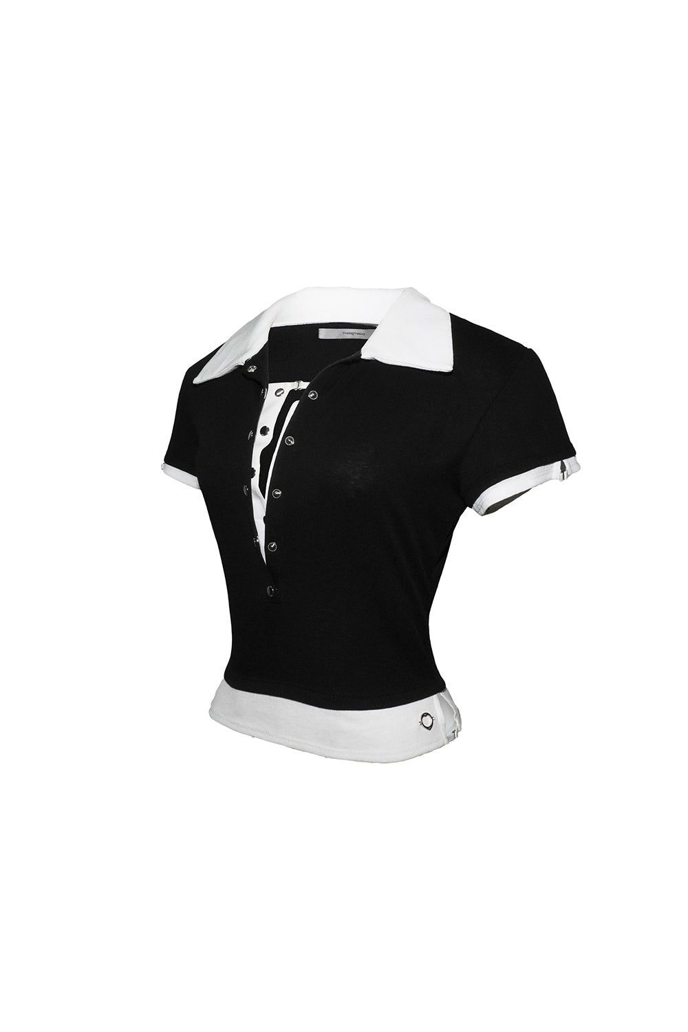 bicolor layered tops short