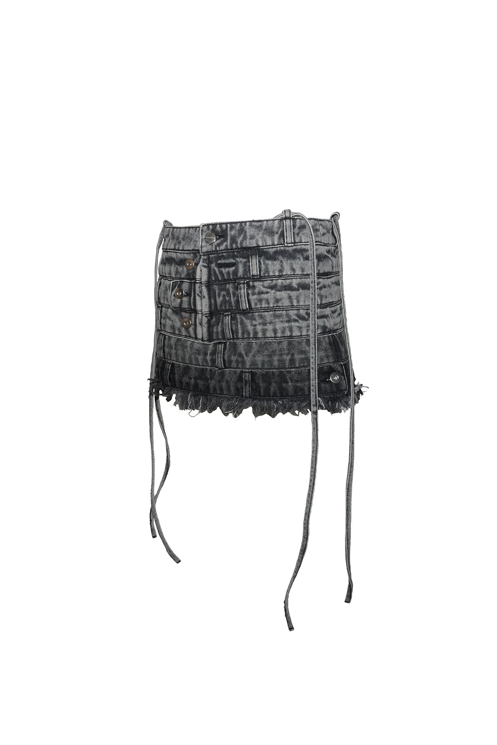 S layered panel skirt mini