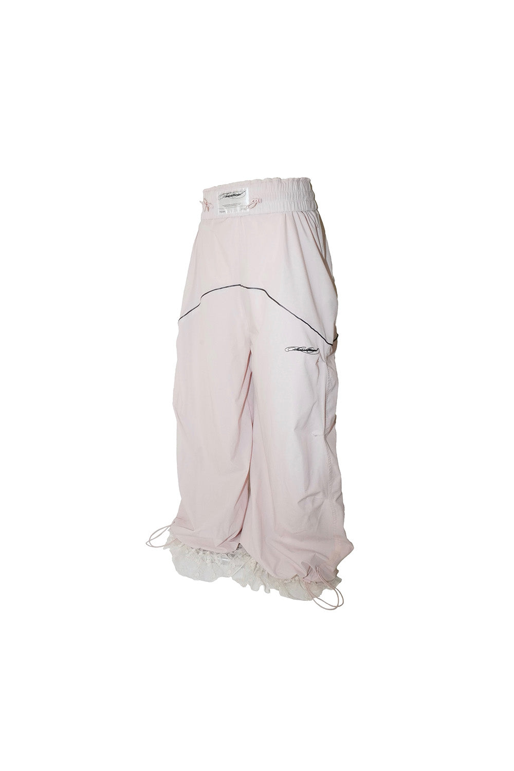 S nylon jersey pants lace