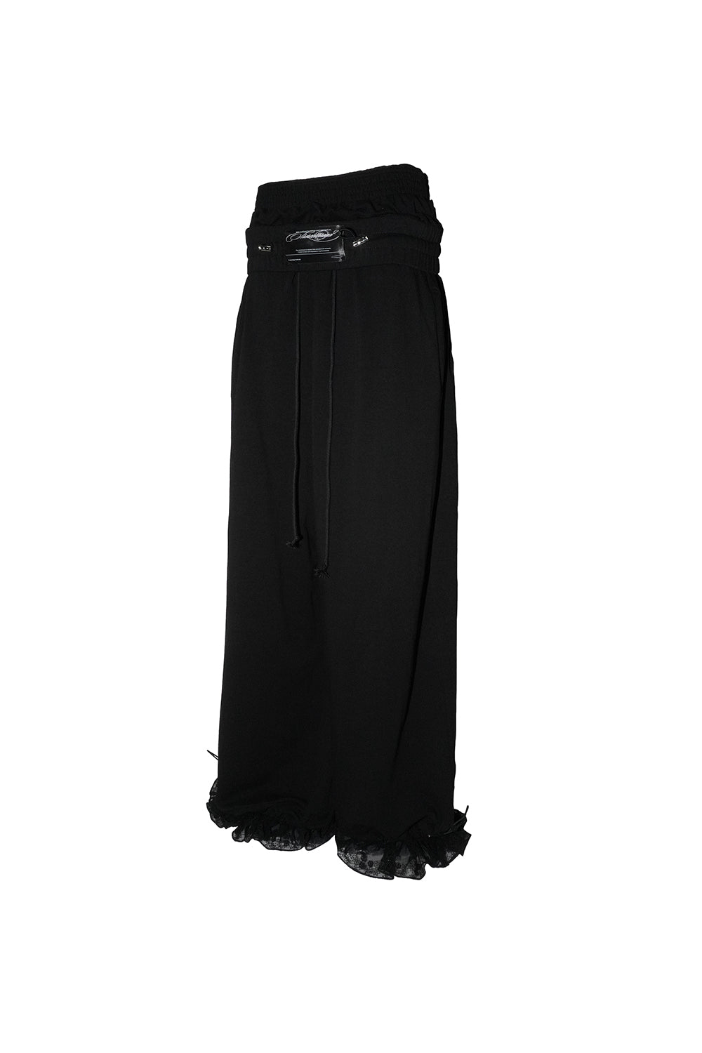 THEREDTHREAD】layered sweat pants lace