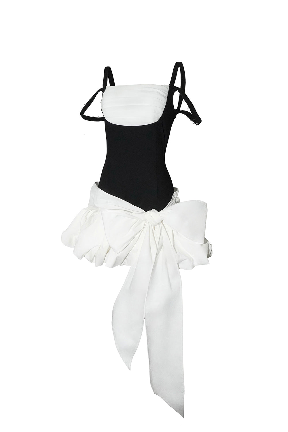 draped balloon dress mini