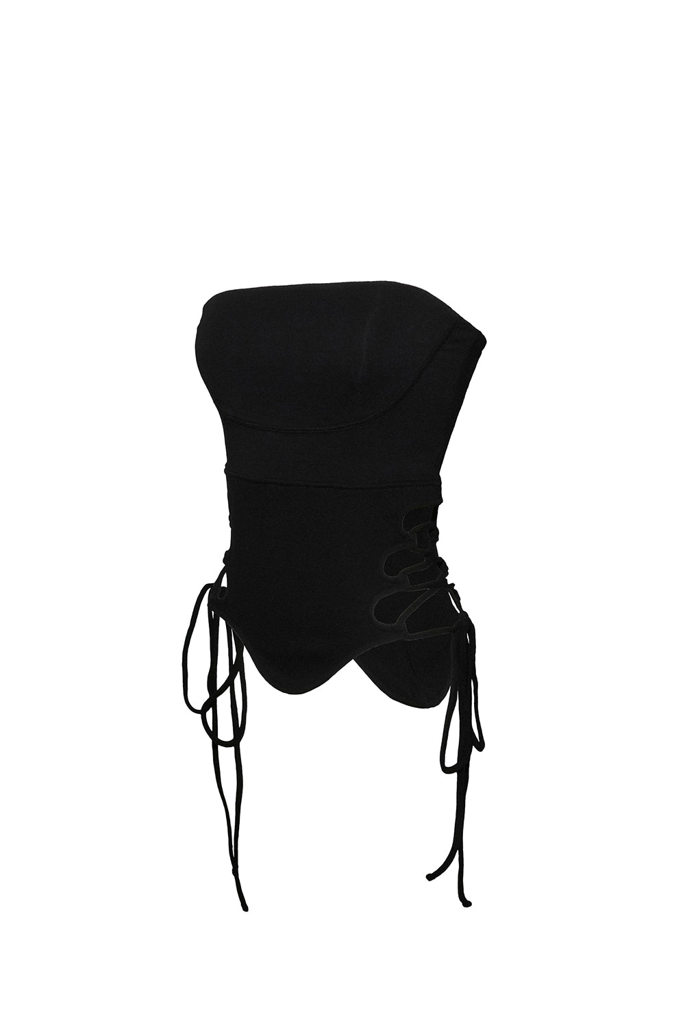 THEREDTHREAD / ザレッドスレッド】split hem lace up bare 1