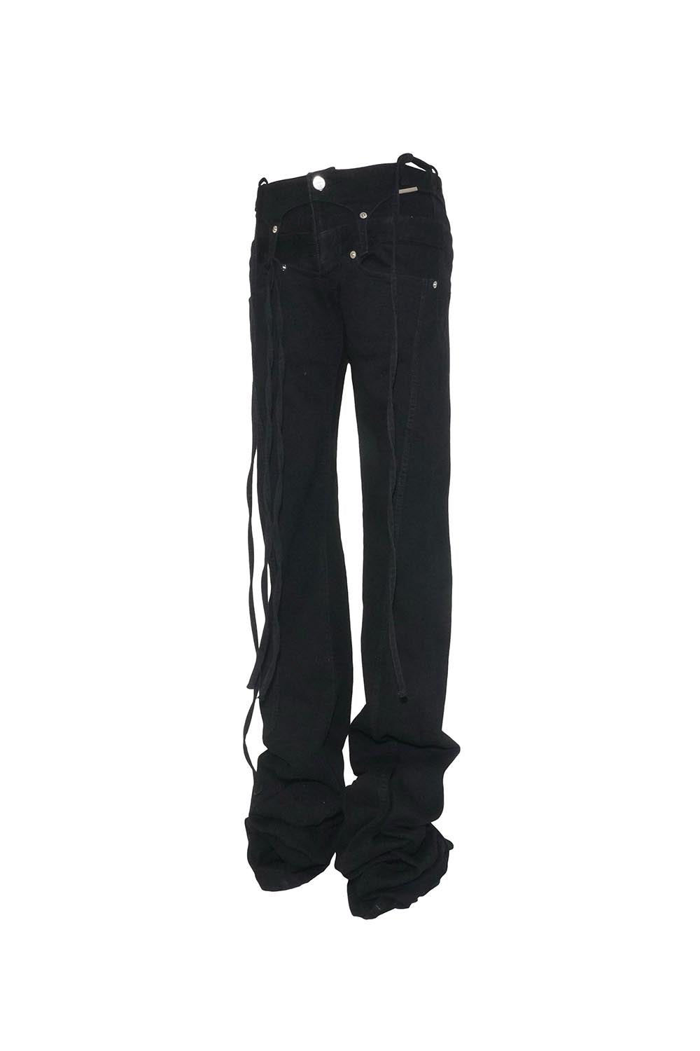 S tethered long denim