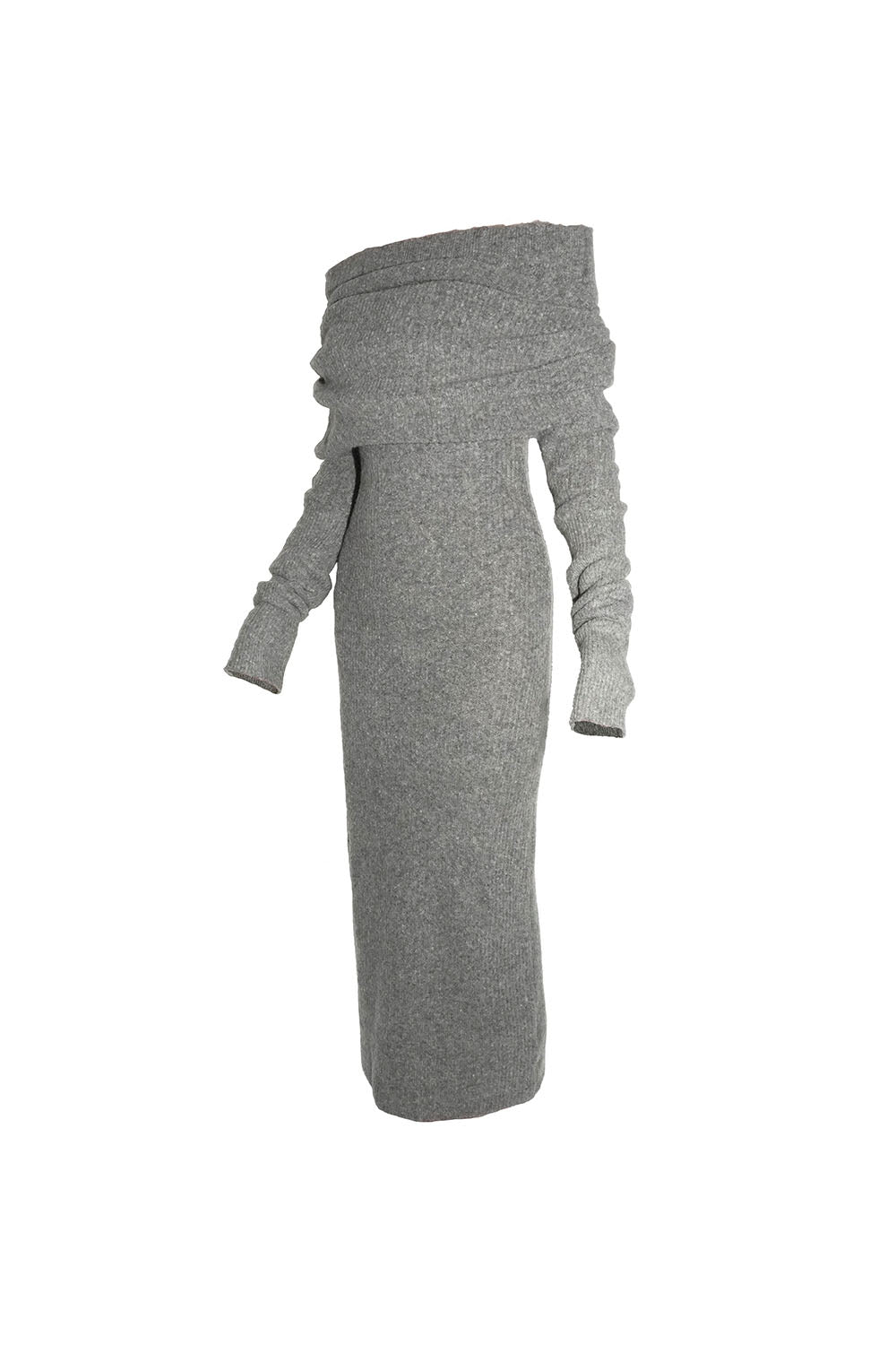 S slouchy knit long dress