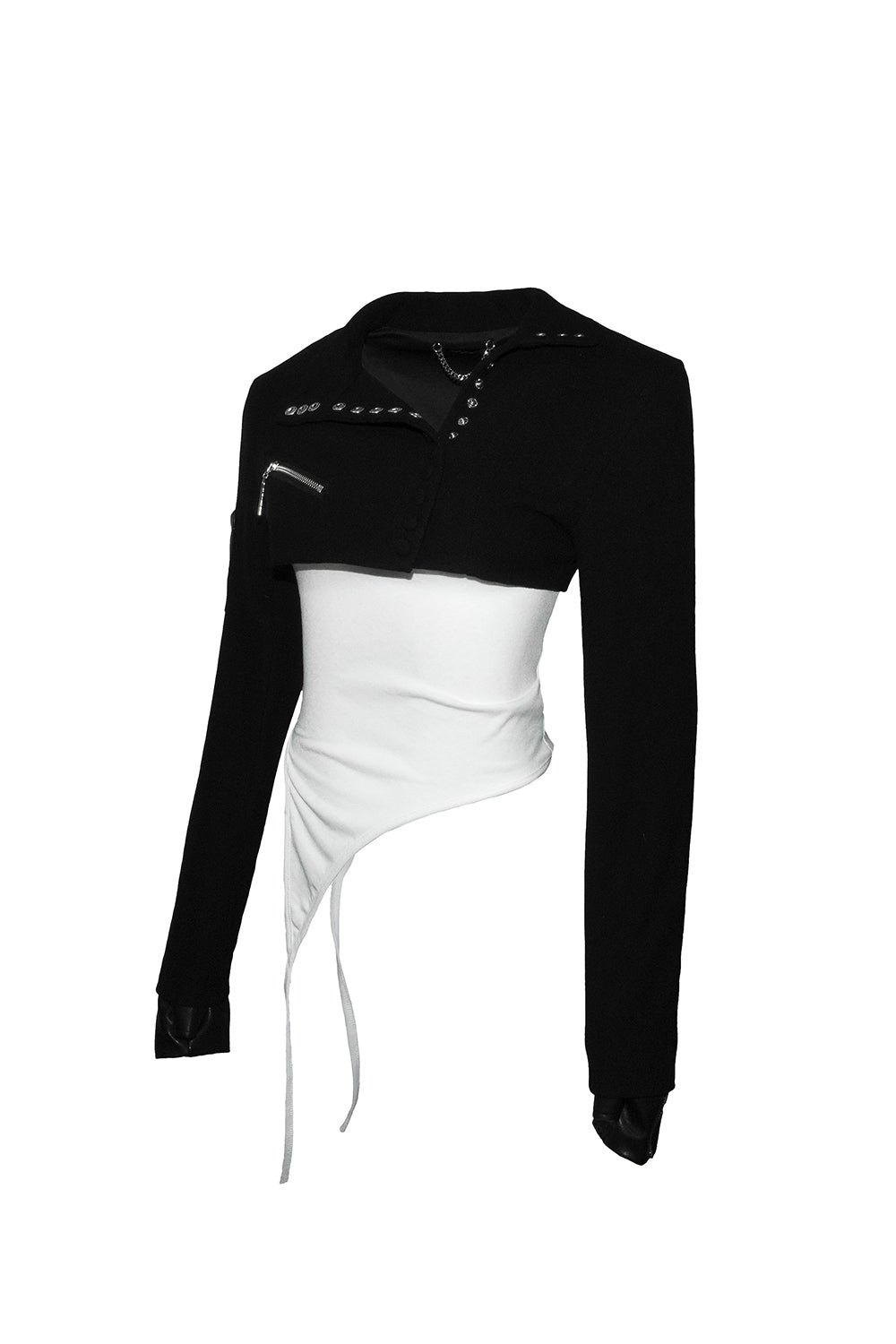 asymmetrical bolero set