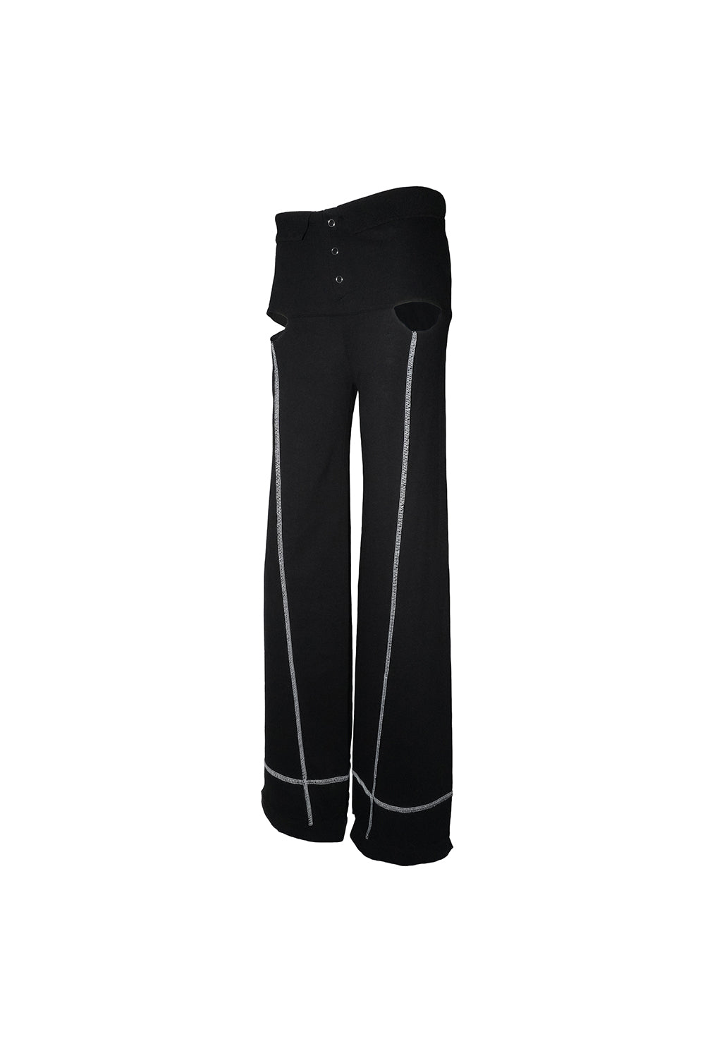cutout slit pants