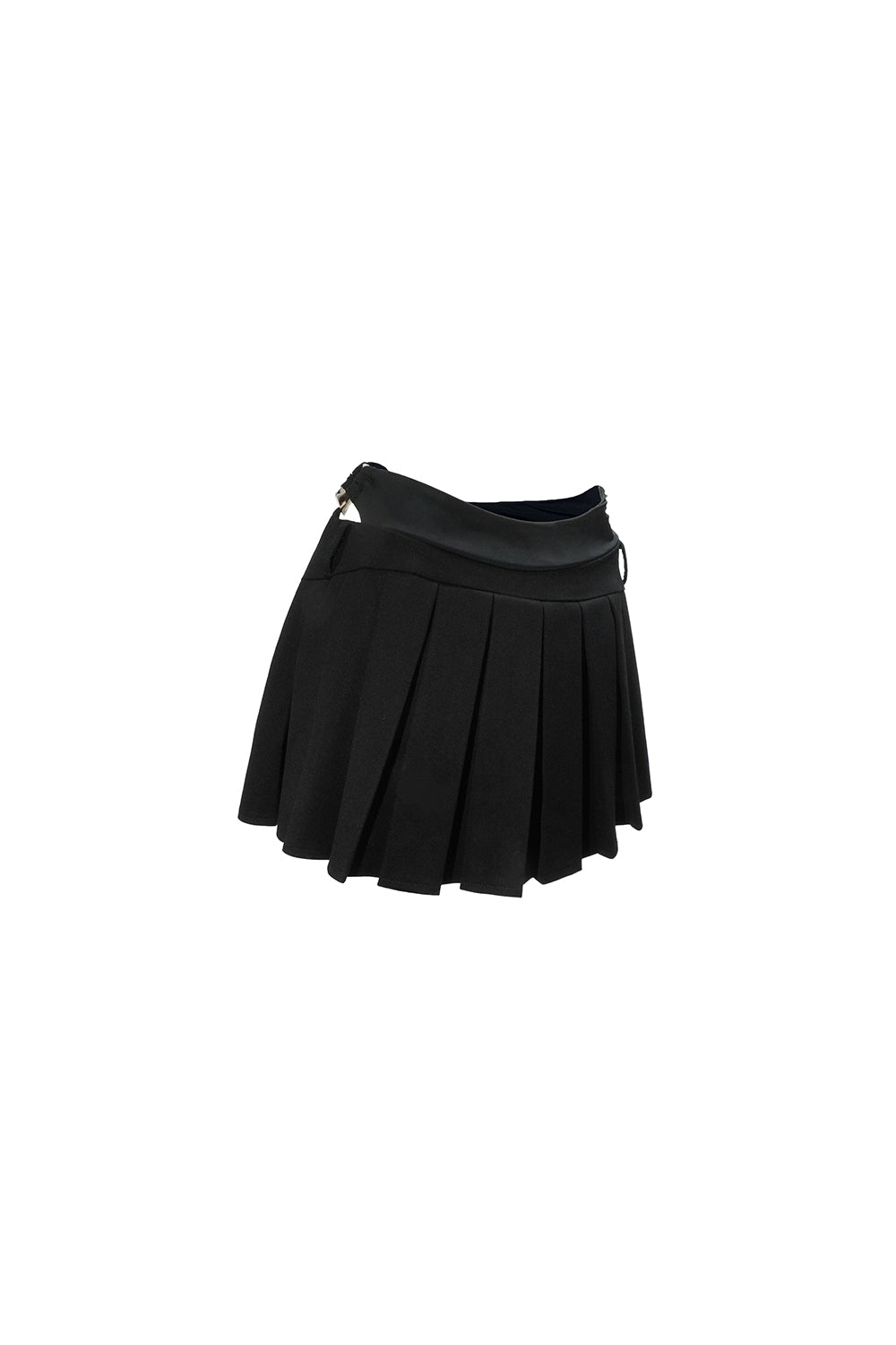 theredthread S ring pleats skirt full 黒 THEREDTHREAD / ザレッドスレッド】S ring pleats skirt full
