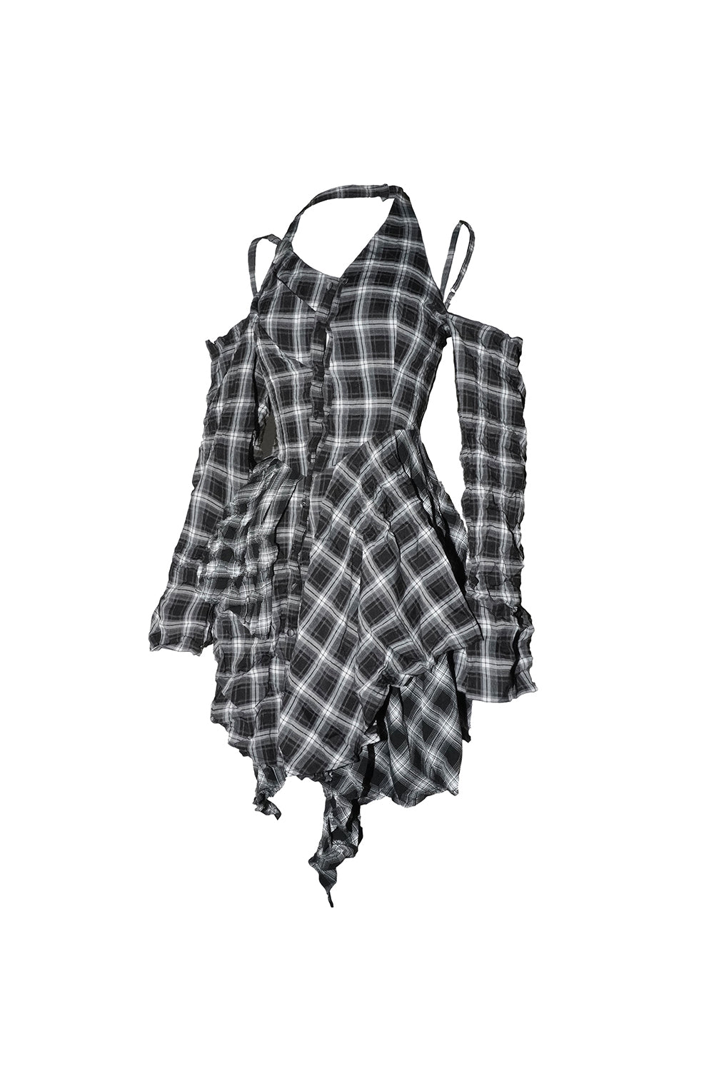 24時間以内発送S layered dress bug check THEREDTHREAD / ザレッドスレッド】S layered dress bug check