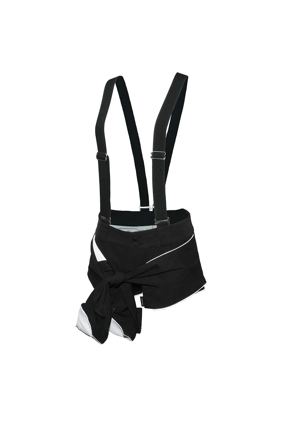 draped  suspender shorts