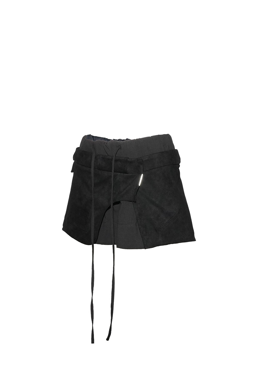 S suede wrap skirt
