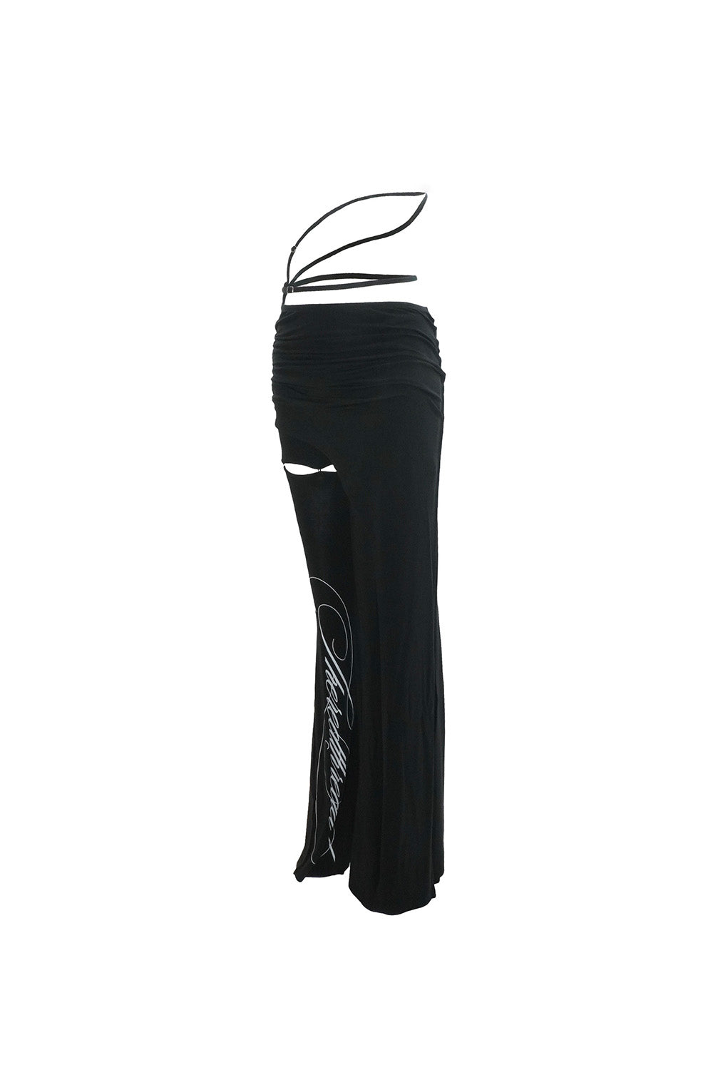 S script layered skirt pants