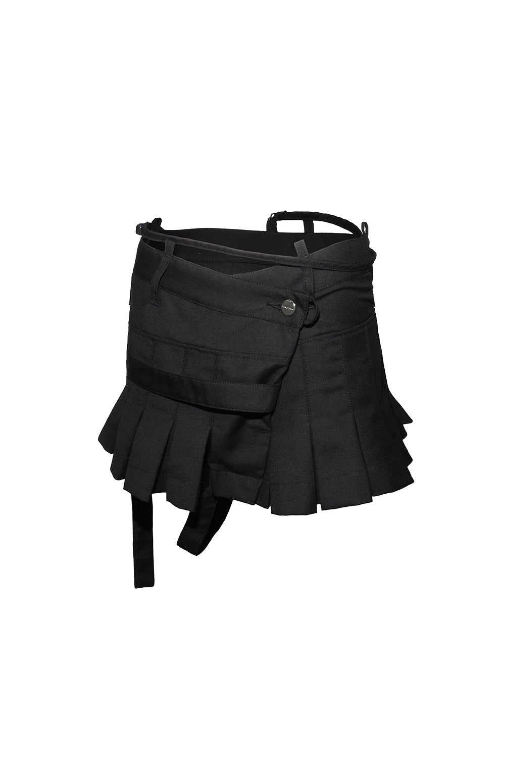 script pleated skirt mini