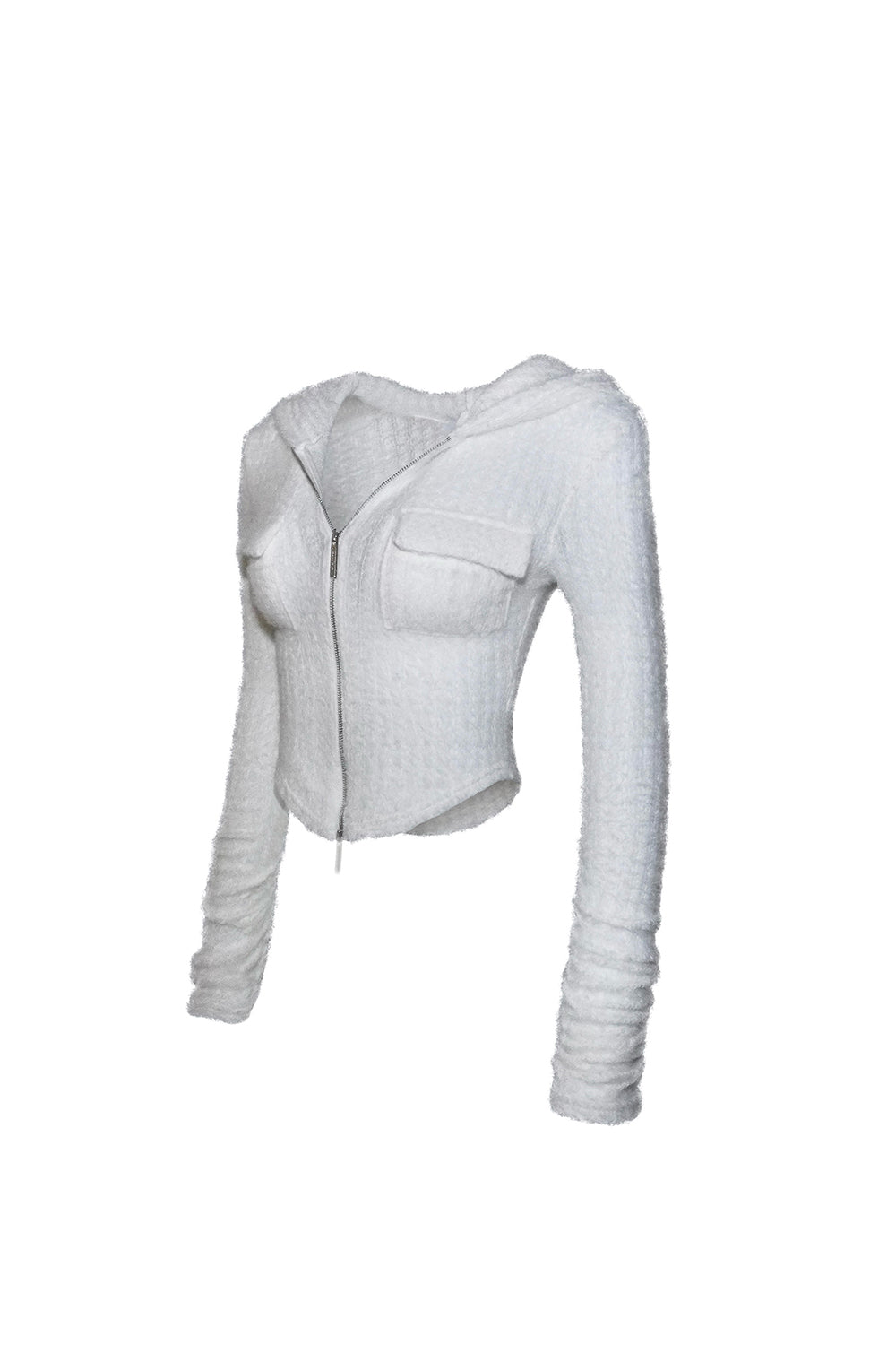 S w zip brushed hoodie