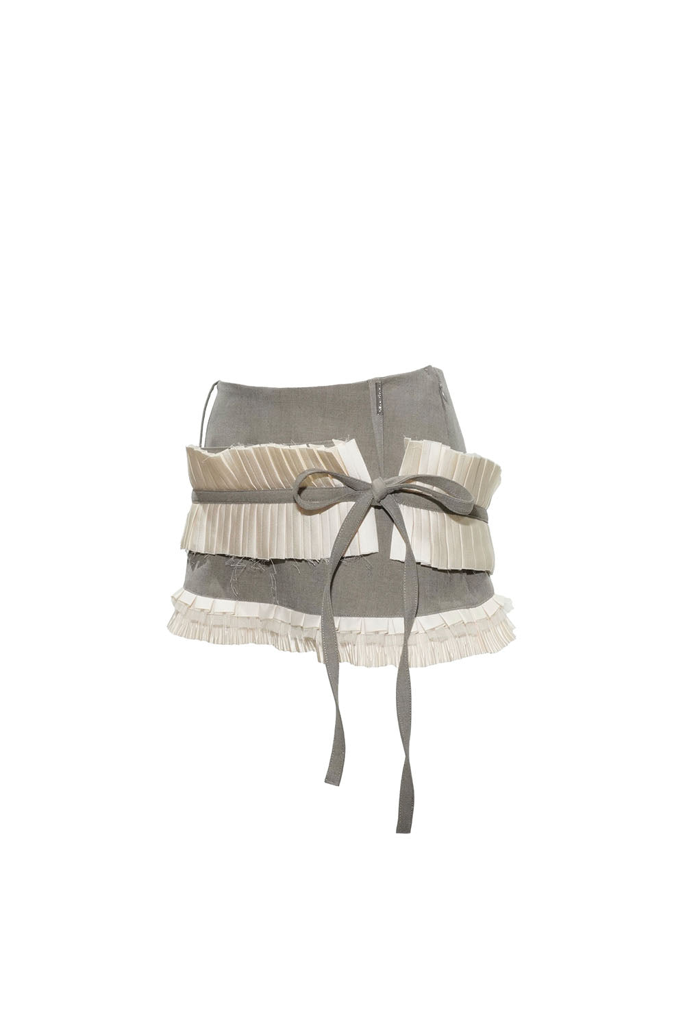 S lace trim suit skirt