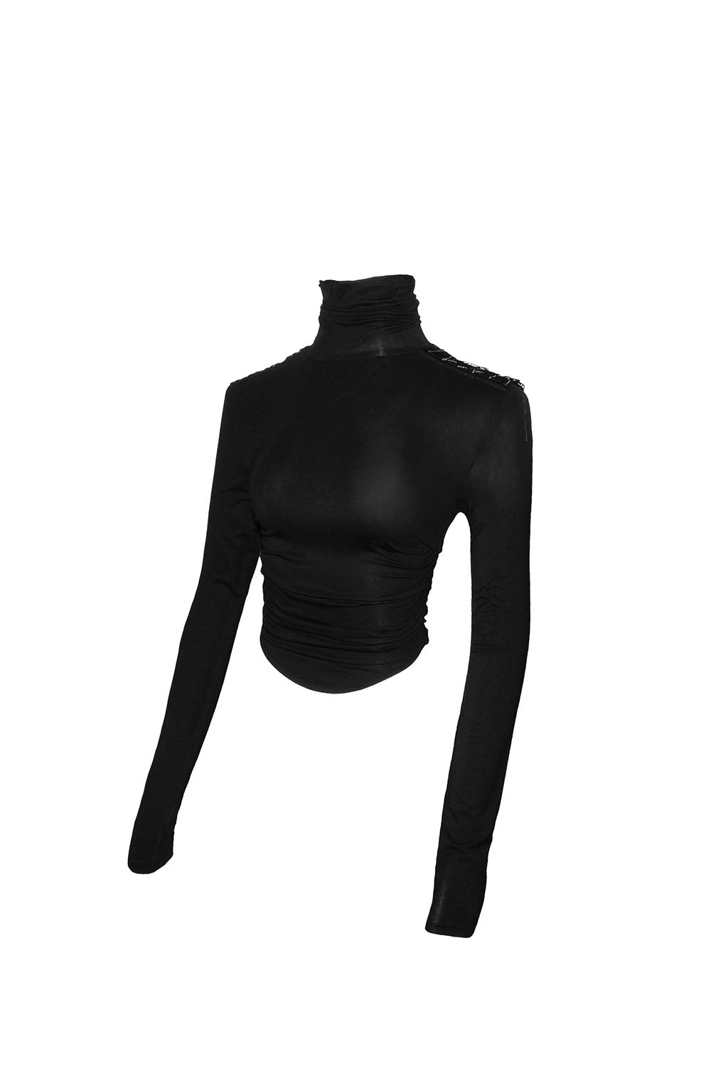 S embellished shoulder tops