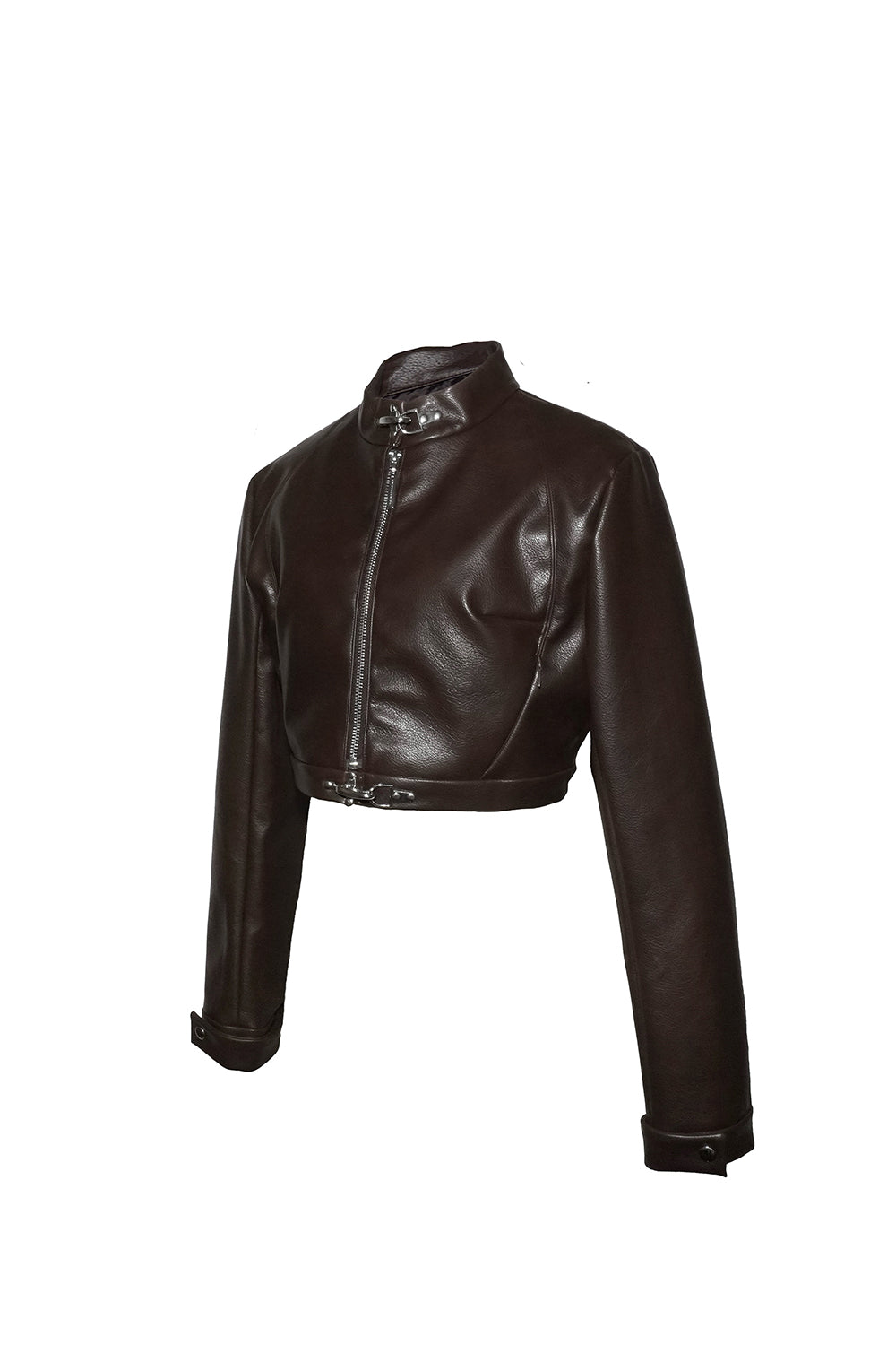 S urban leather cropped