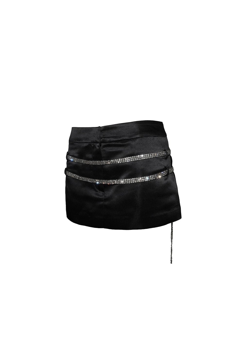 glint belt skirt mini