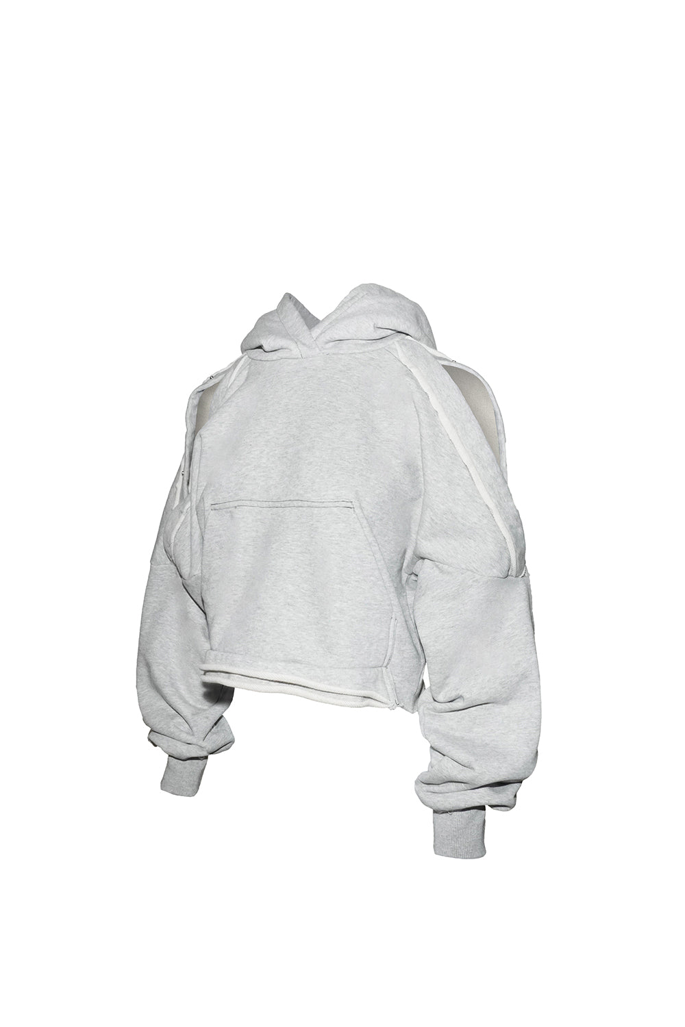 S open shoulder hoodie