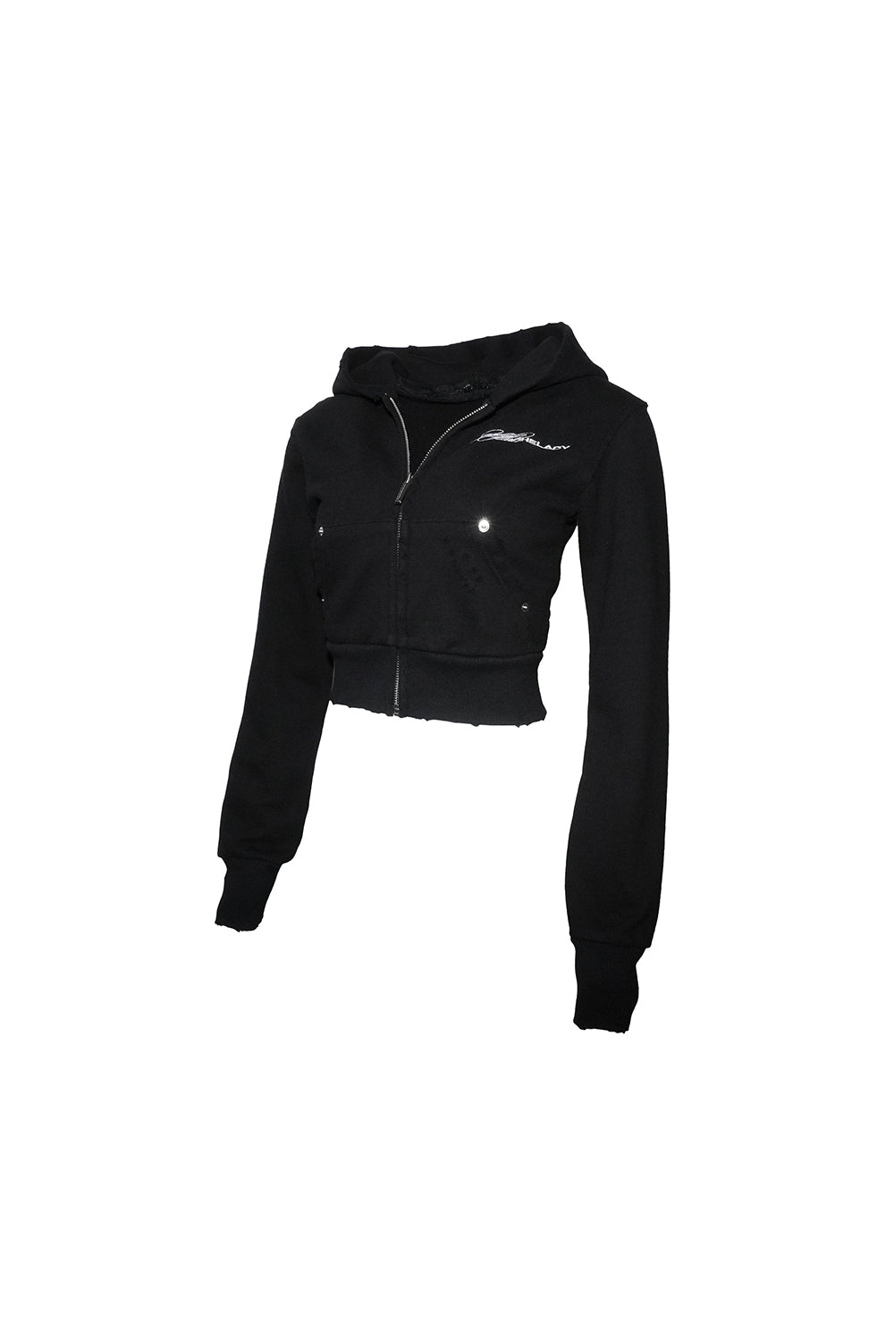 THEREDTHREAD / ザレッドスレッド】S zipup hoodie cropped