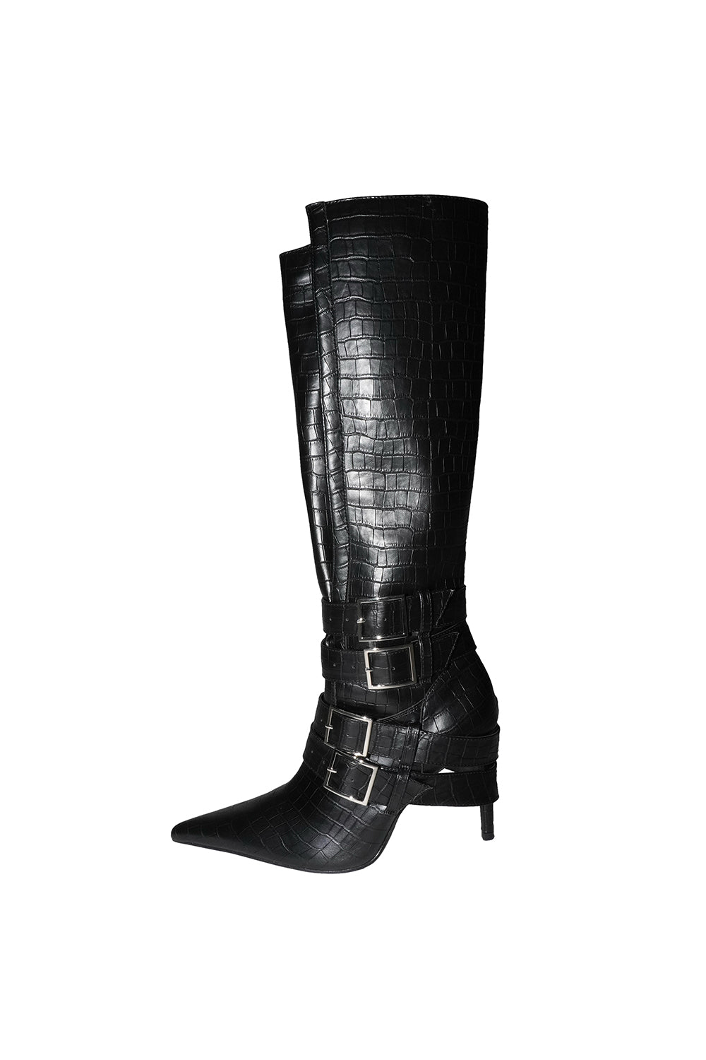 folded belt boots