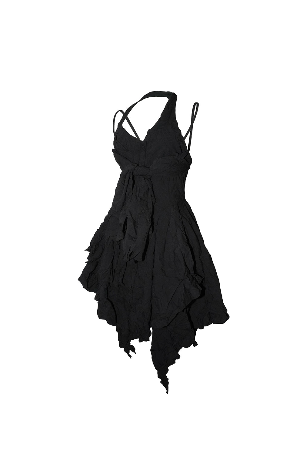 crinkled layered dress