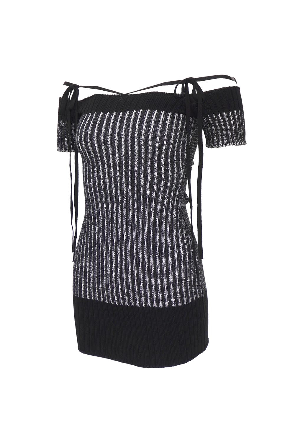 豪華 THEREDTHREAD dress knit bicolor ザレッドスレッド】S / ワンピース