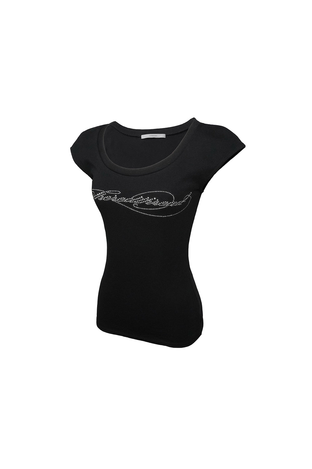 slim fit logo tops