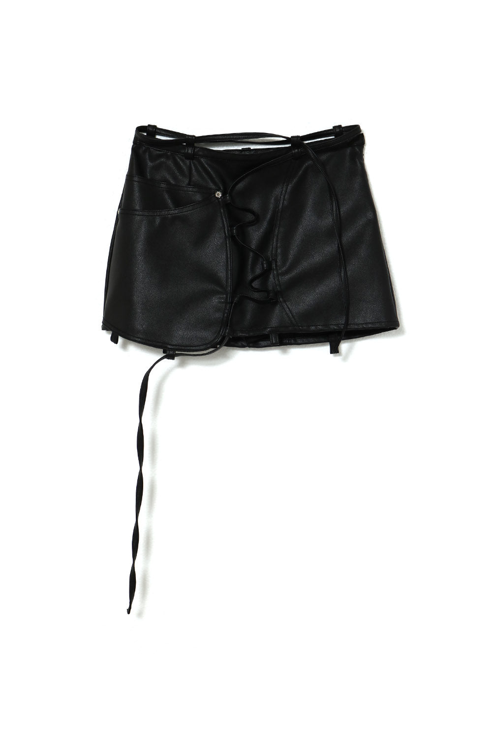 スカート THEREDTHREAD S lace up skirt leather THEREDTHREAD / ザレッドスレッド】S lace up skirt leather