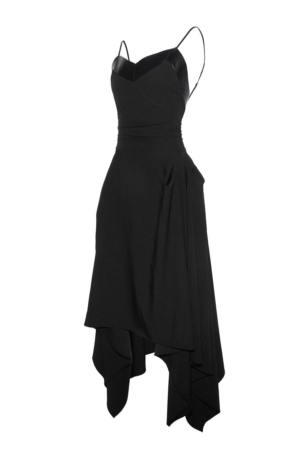 THEREDTHREAD / ザレッドスレッド】S asymmetry flow dress