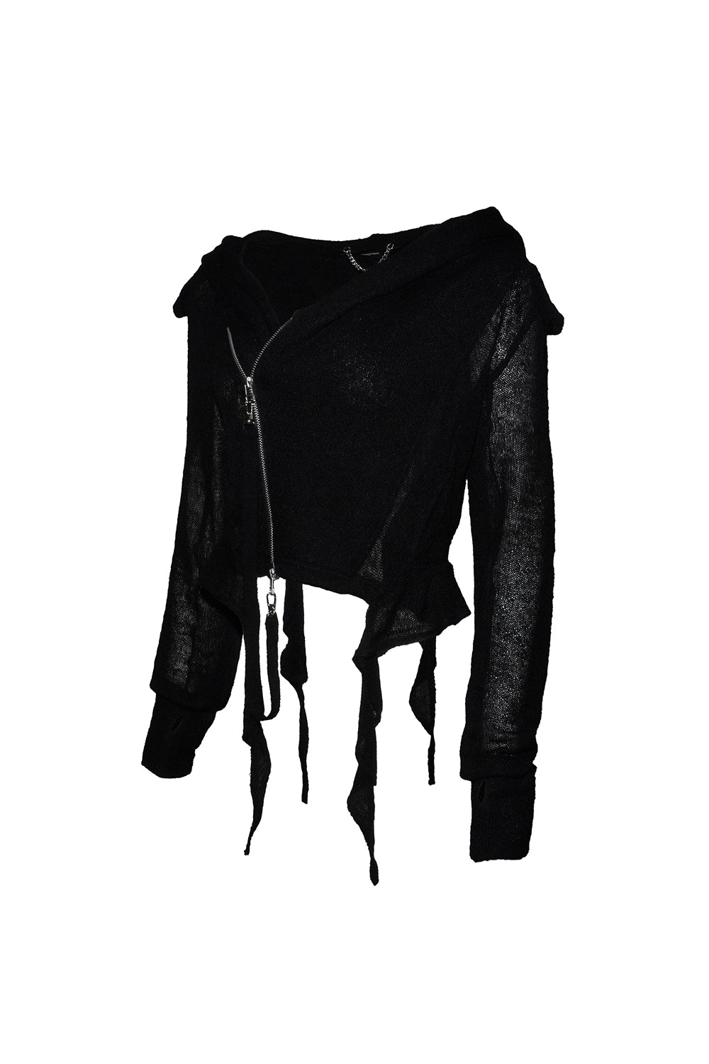 slash zip tail tops
