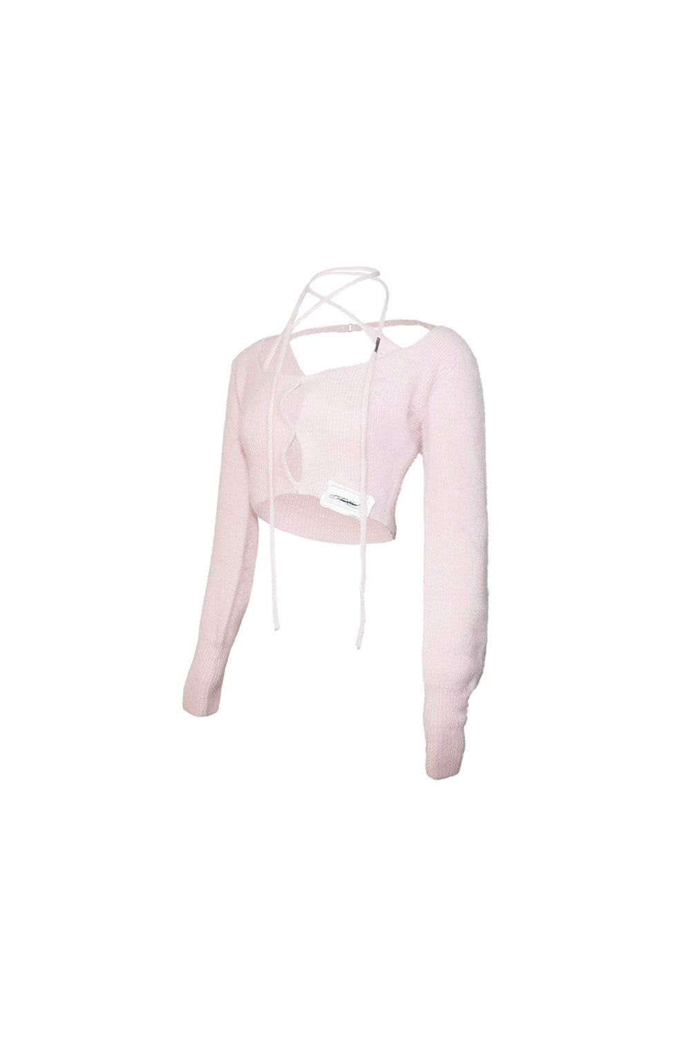 S fluffy tie tops cropped