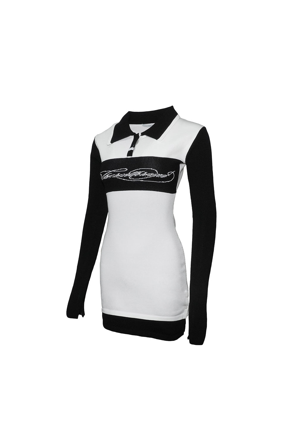 THEREDTHREAD / ザレッドスレッド】script knit dress mini