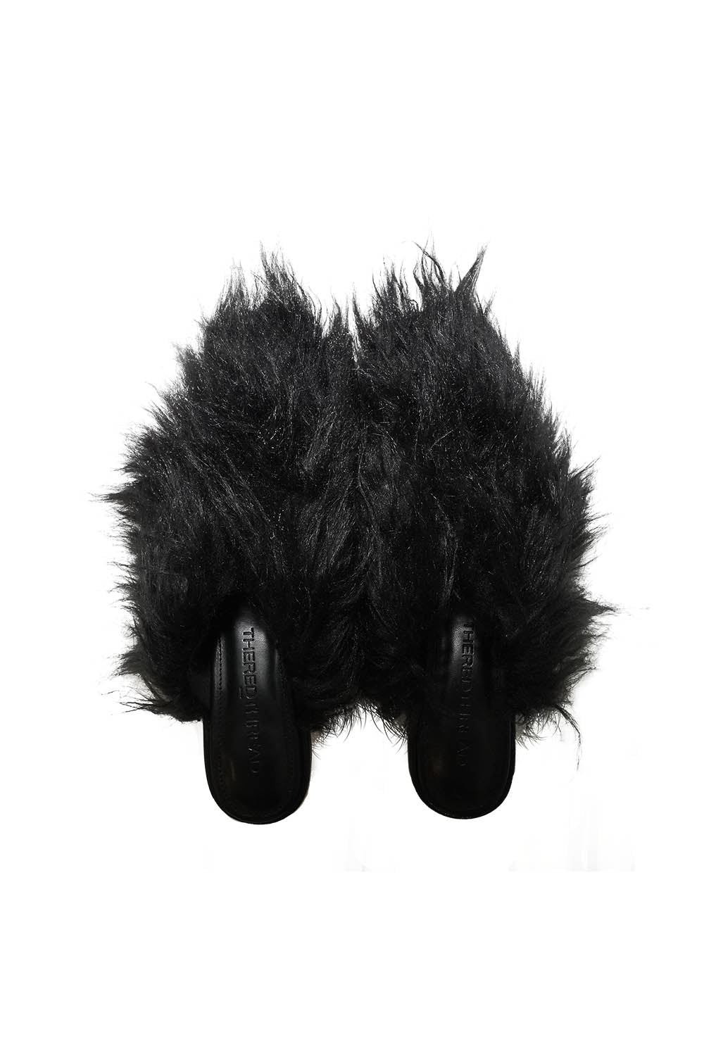 S hairy fur mule