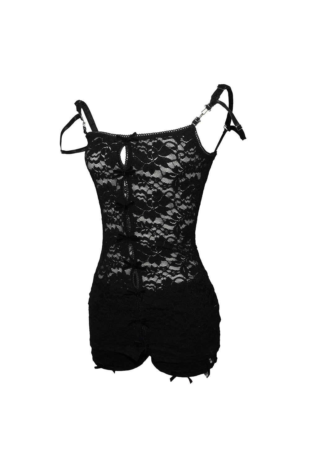 lace cami shorts set ribbon