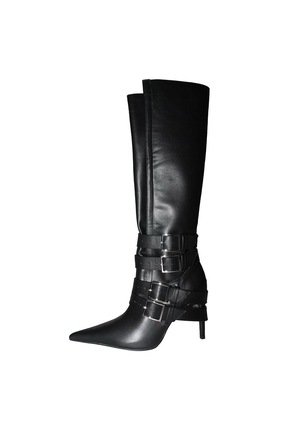 folded belt boots