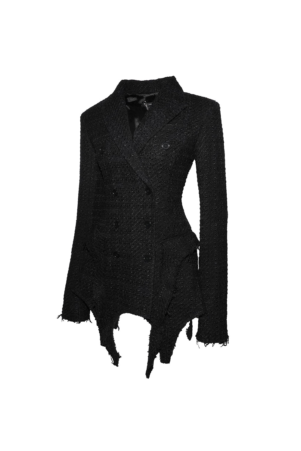 tweed tail jacket dress