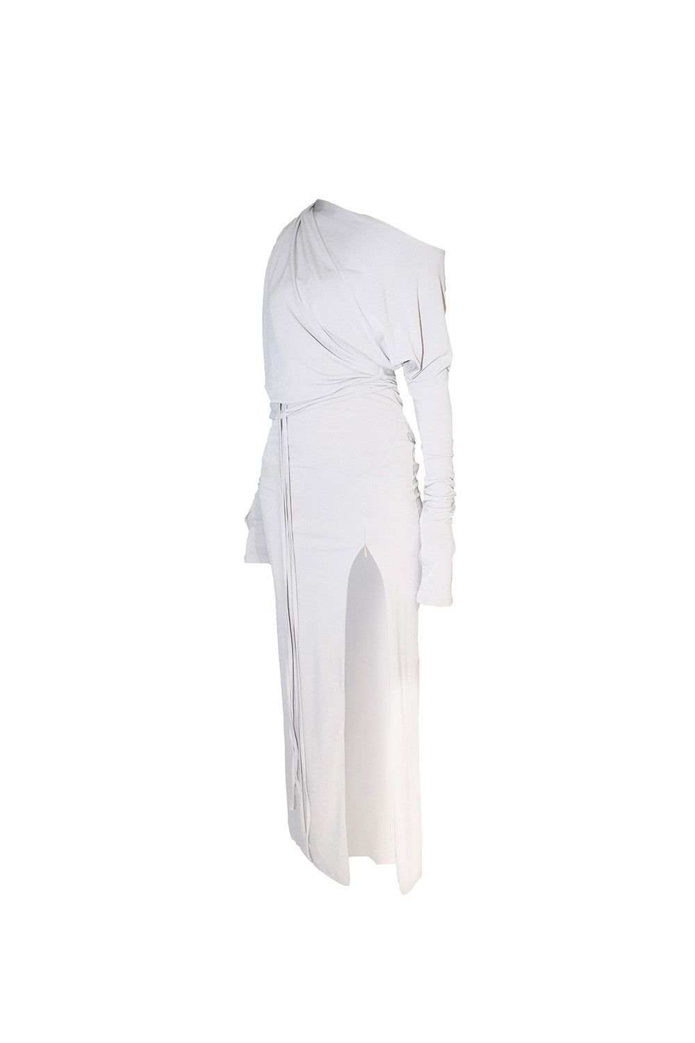S asymmetry tuck dress