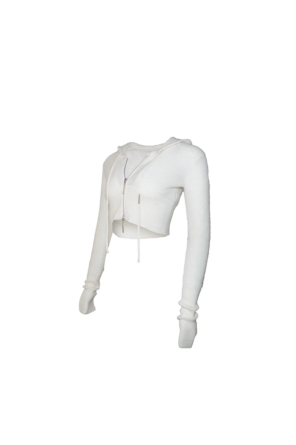 S w zip knit hoodie