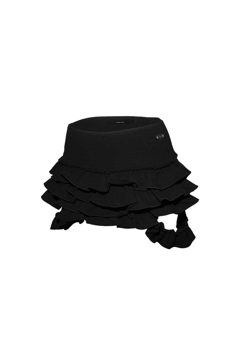 cascade garter skirt mini