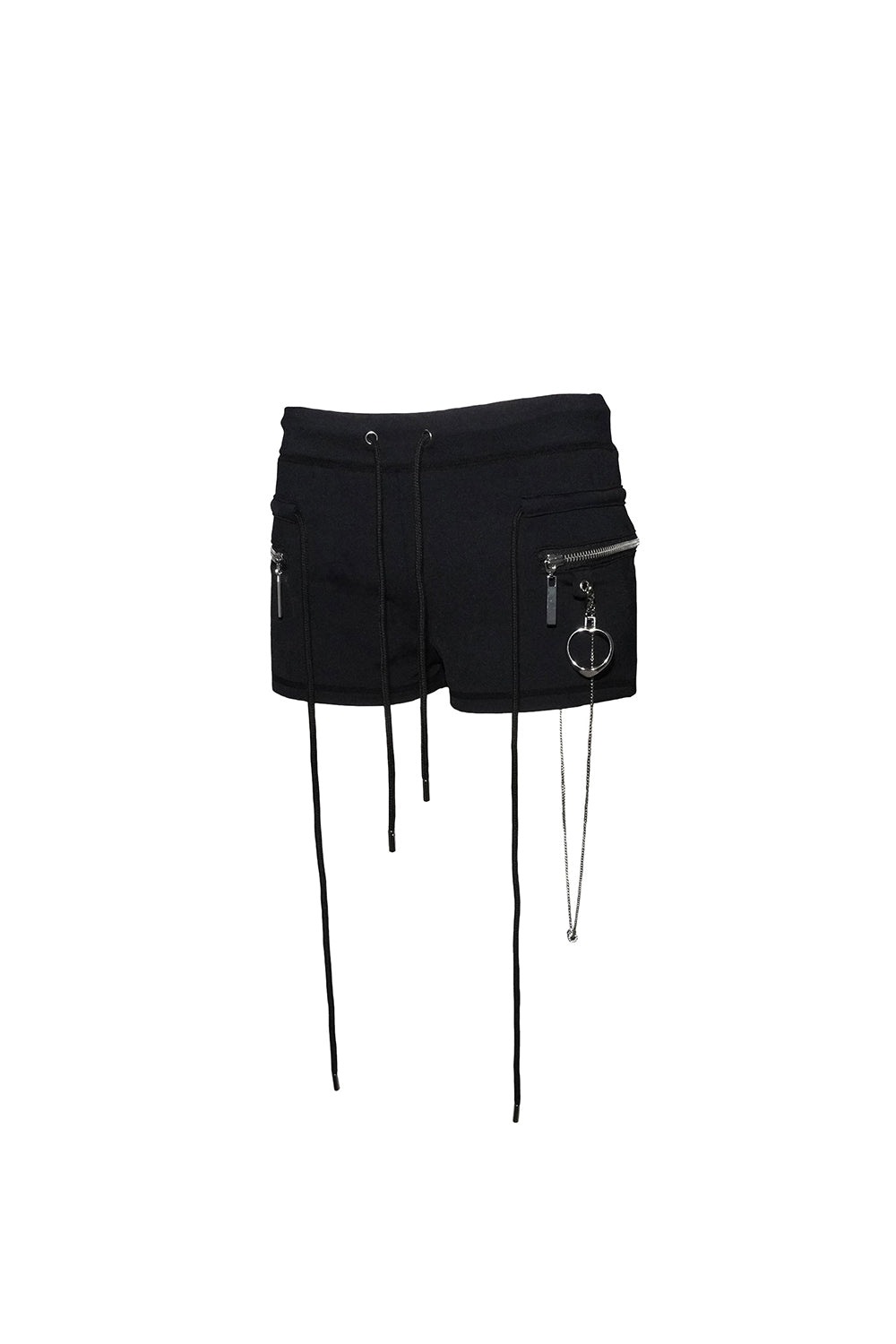 パンツ theredthread chain zip shorts black THEREDTHREAD】chain zip shorts