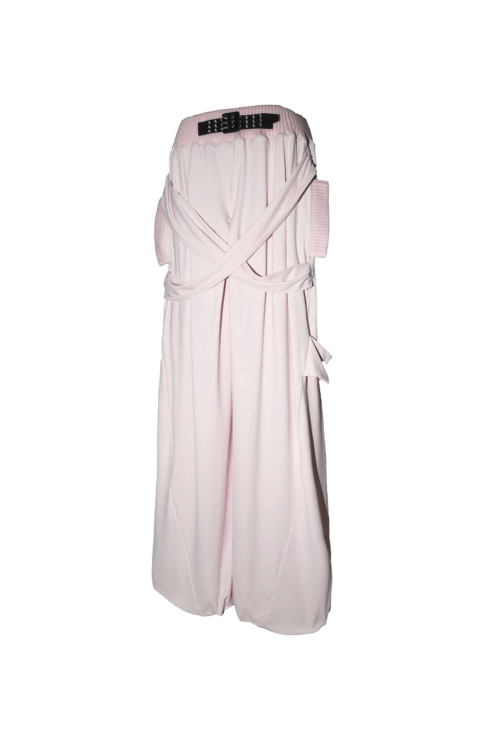 belted loose pants