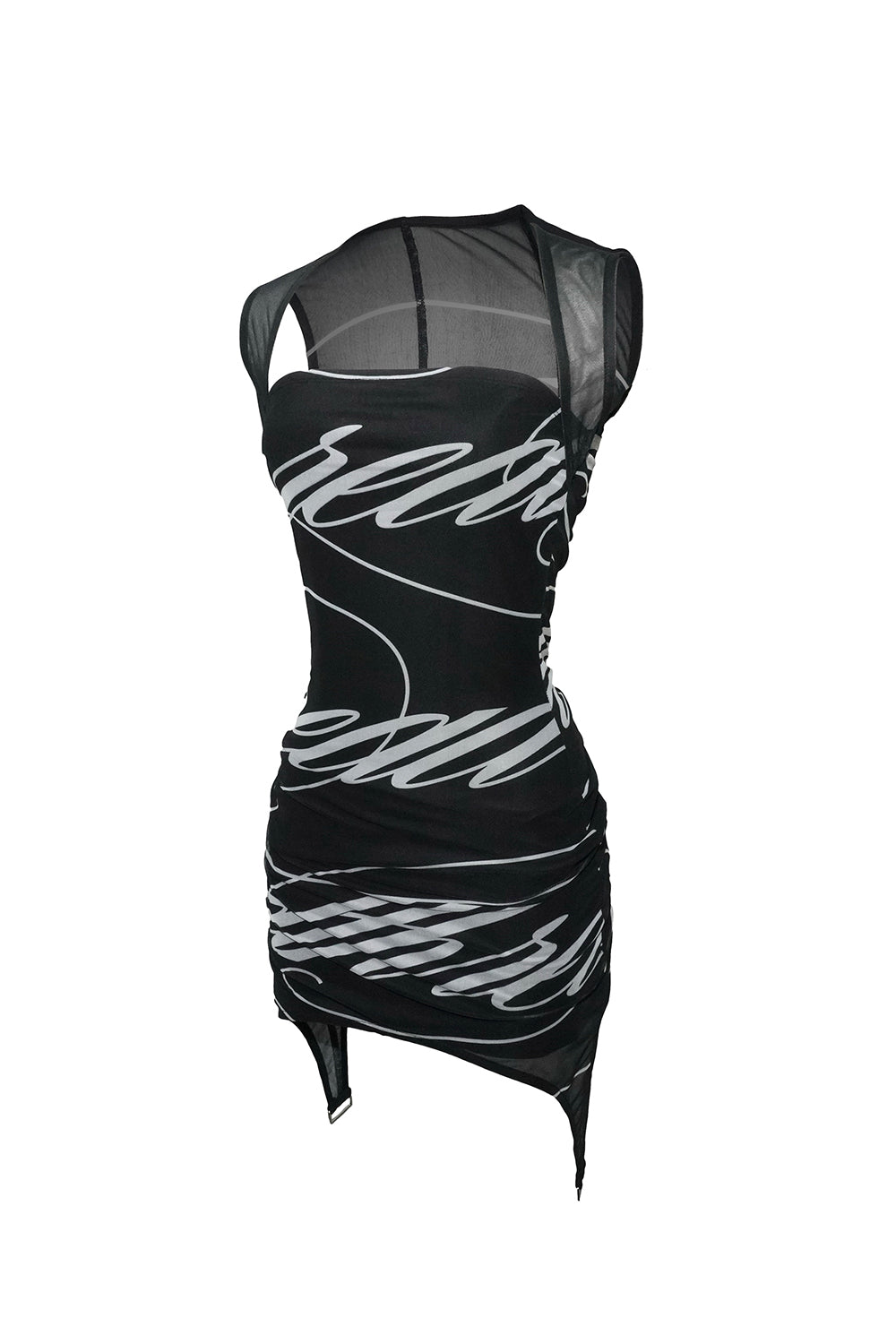 bold logo garter dress