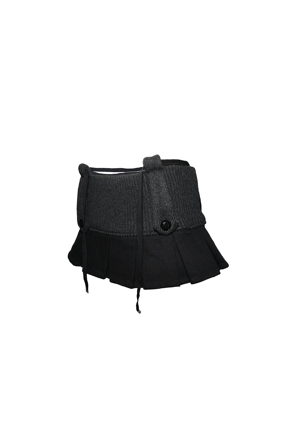 THEREDTHREAD / ザレッドスレッド】TR35005 knit pleated skirt mini