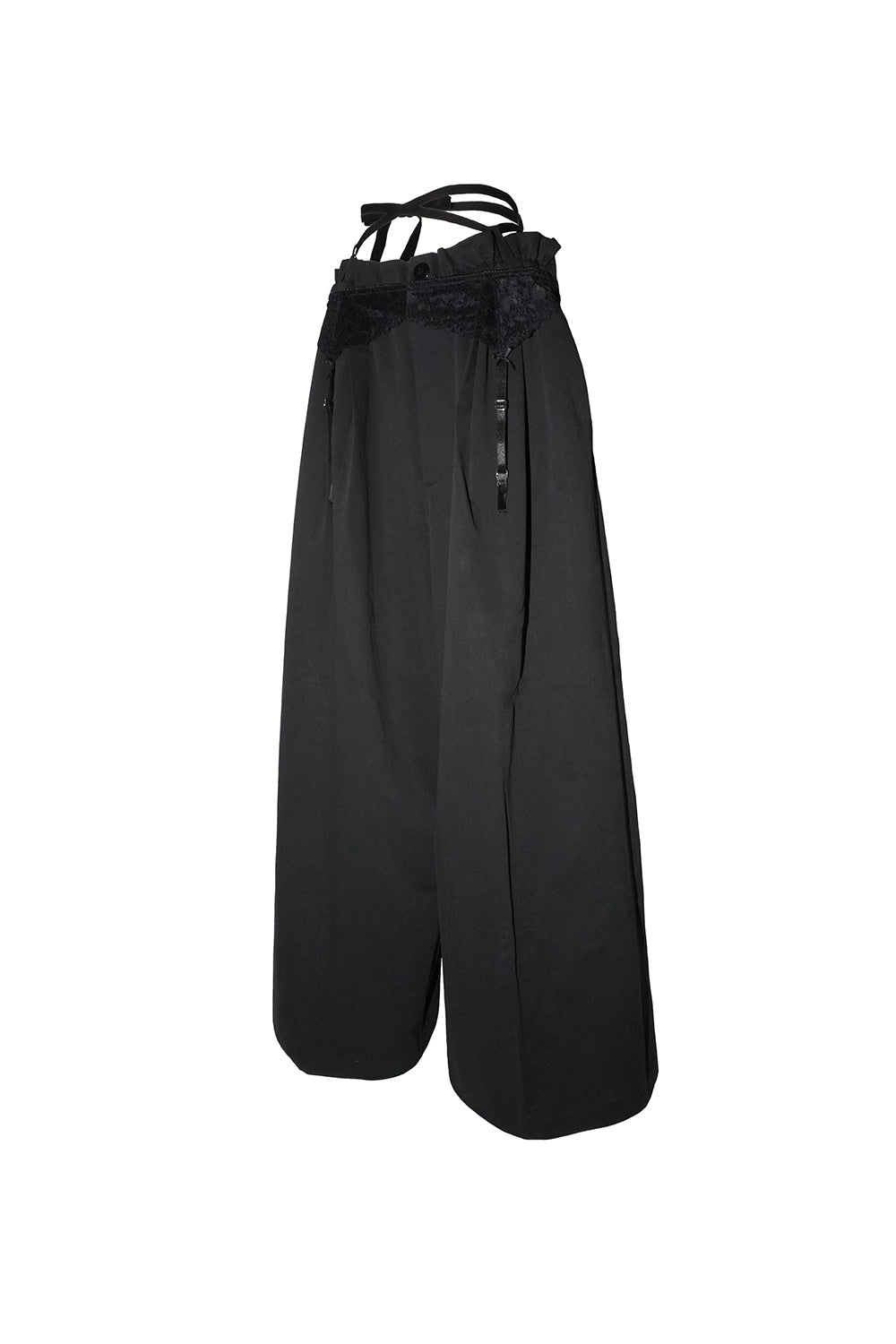 laced garter suit slacks