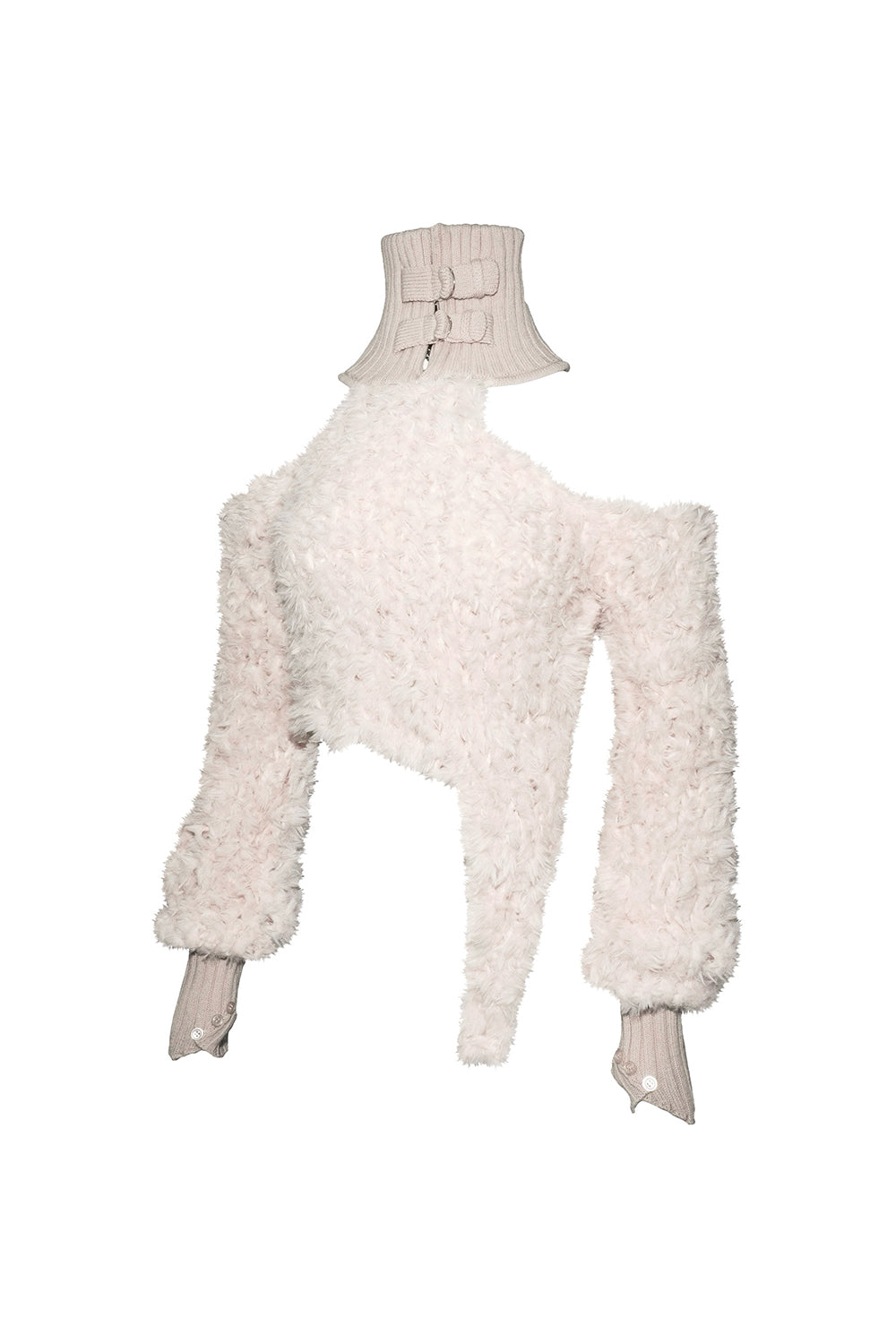 fuzzy harness knit