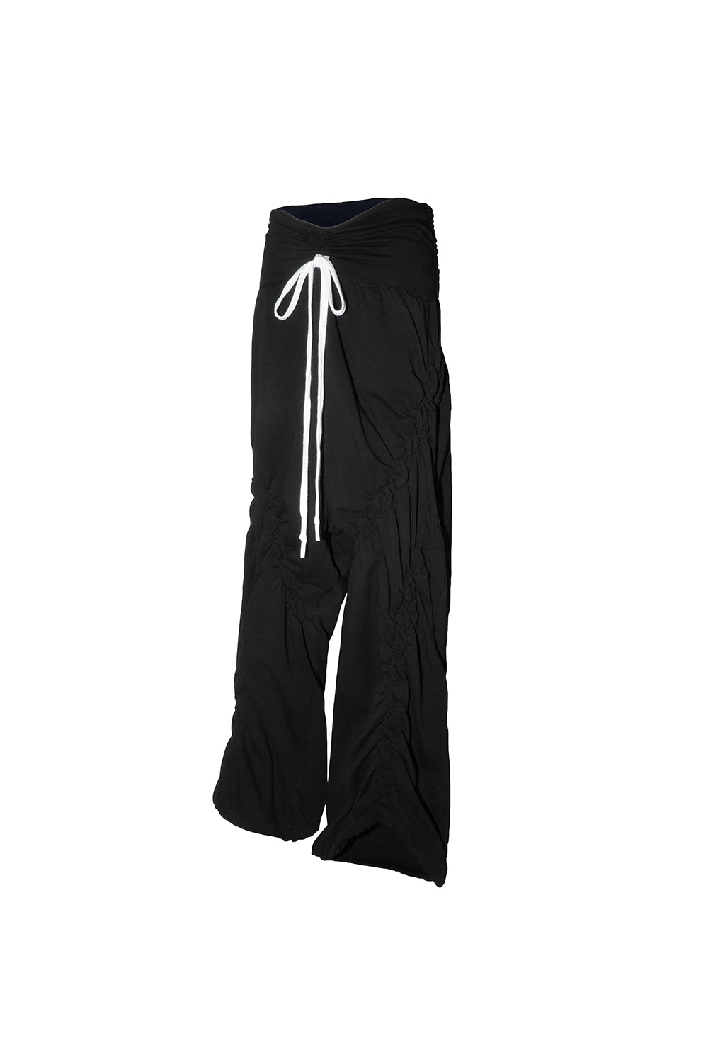 S ribbon smocking sweat pants