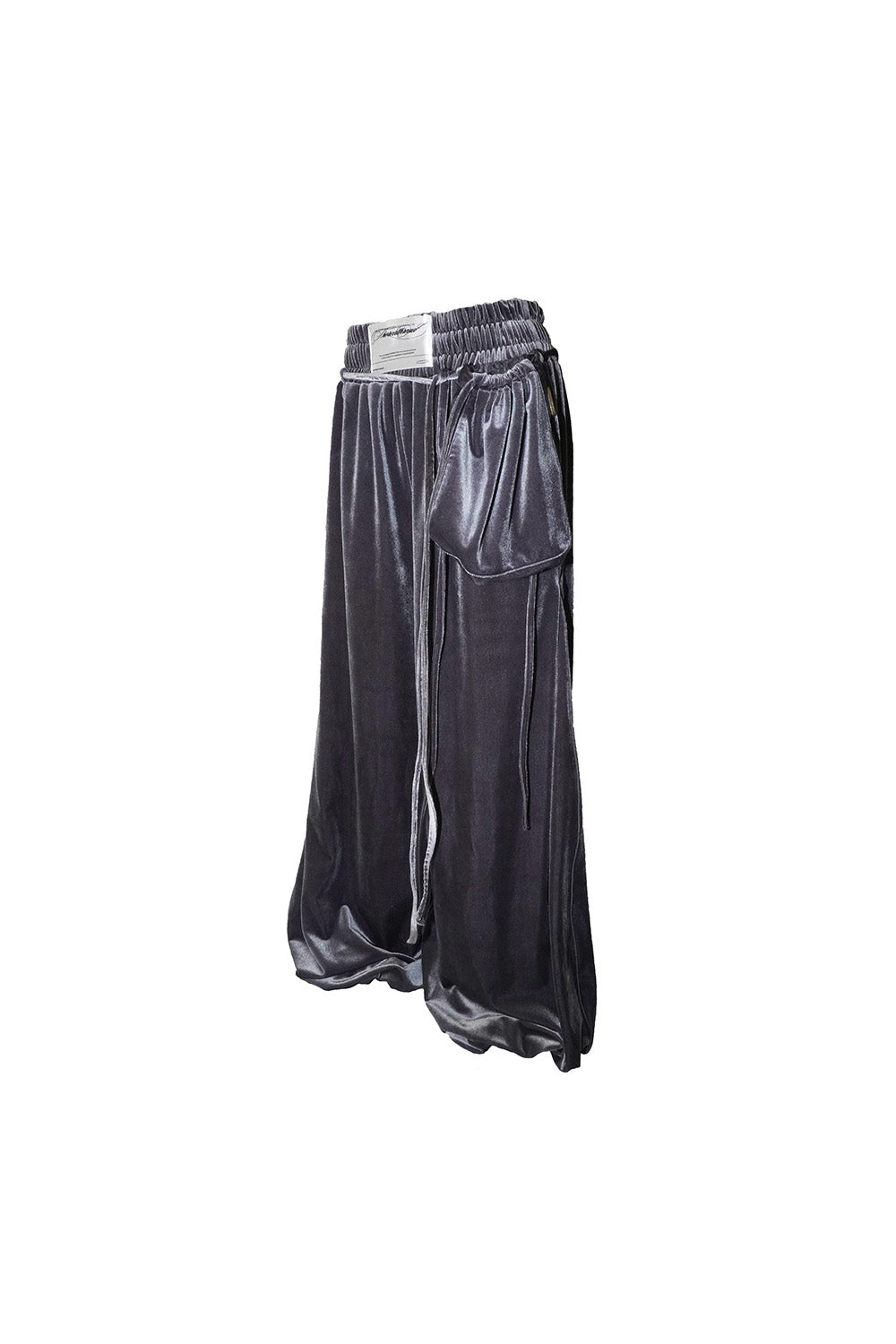 S velvet pouch pants