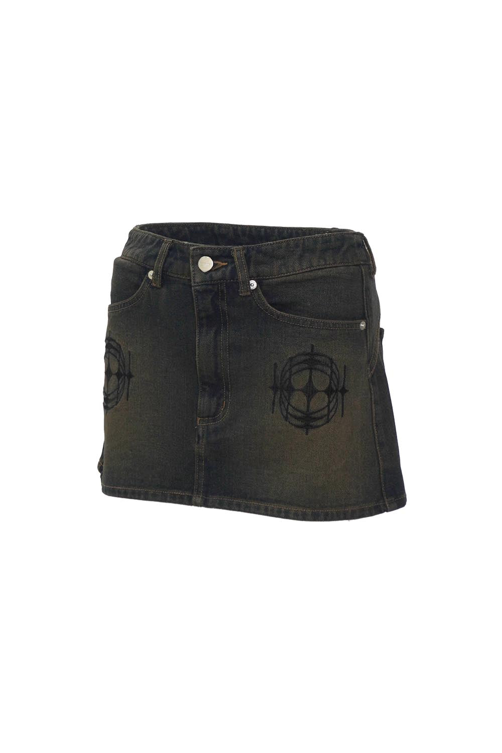 スカート theredthread S symbol denim 2 THEREDTHREAD / ザレッドスレッド】S symbol denim2