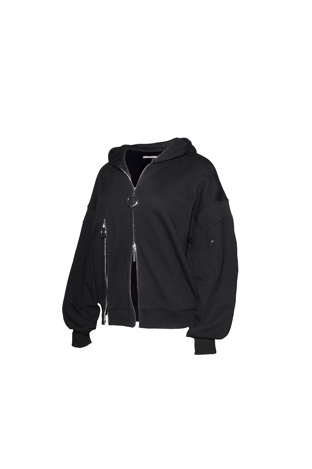 ジャケット・アウター THEREDTHREAD S w zip hoodie long black THEREDTHREAD / ザレッドスレッド】S w zip hoodie long