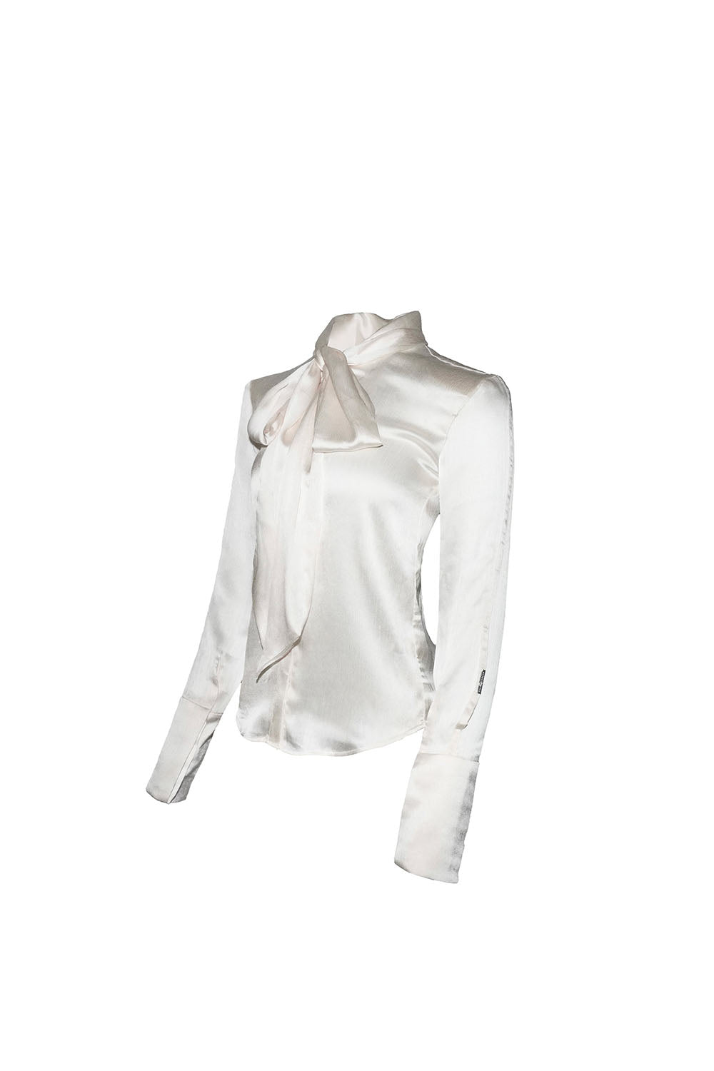 THEREDTHREAD / ザレッドスレッド】S satin bow tie blouse